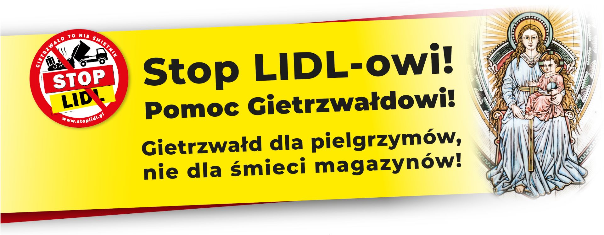 Stop LIDL-owi! Pomoc Gietrzwałdowi!